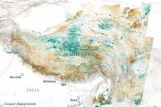 New satellite view of Tibet’s tectonic clash