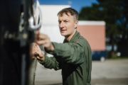 Matthias Maurer during helicopter training