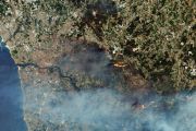 Wildfires burn in northern Portugal
