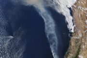 Smoke plumes from Chile wildfires seen by Sentinel-3