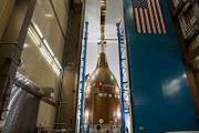 Orion spacecraft prepared for lunar mission as stacking with SLS rocket achieved Orion spacecraft prepared for lunar mission as stacking with SLS rocket achieved