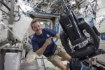 Astronaut Chris Hadfield with ISERV