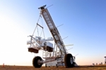 WASP payload on a crane.